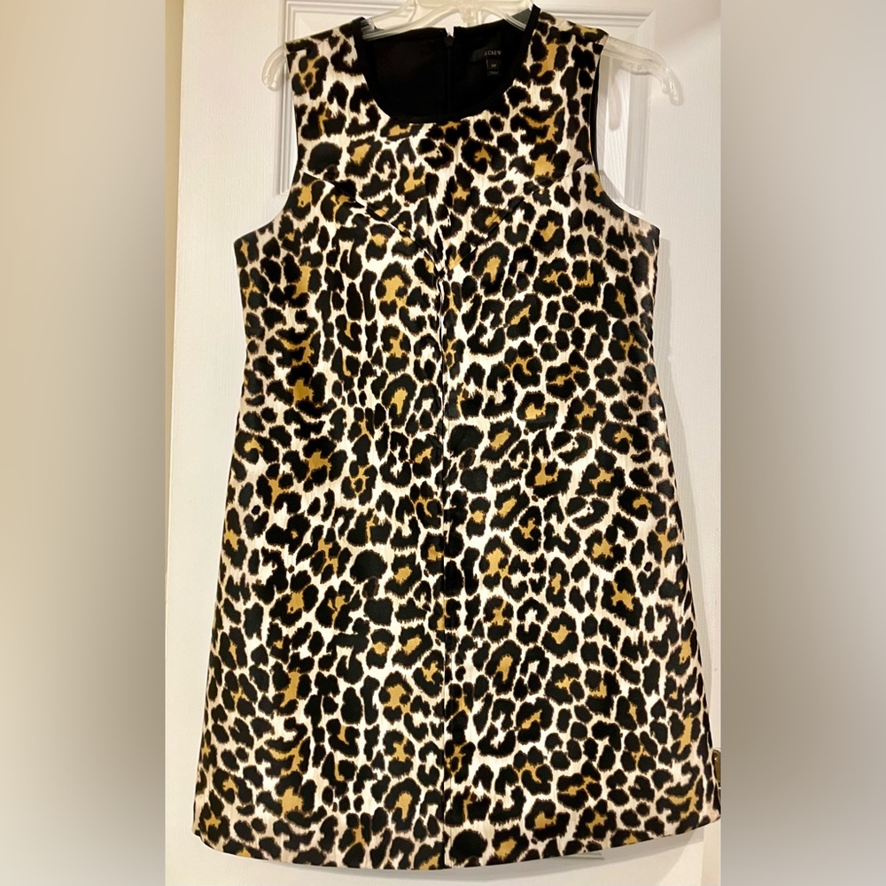 Leopard print dress, 10 Petite, sleeveless, above knee